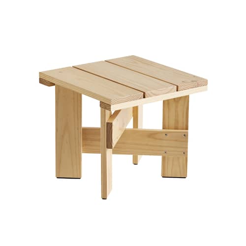Couchtisch Crate Outdoor holz natur / Gerrit Rietveld - 49,5 x 49,5 x H 45 cm - Hay - Naturholz - Kiefer, massiv