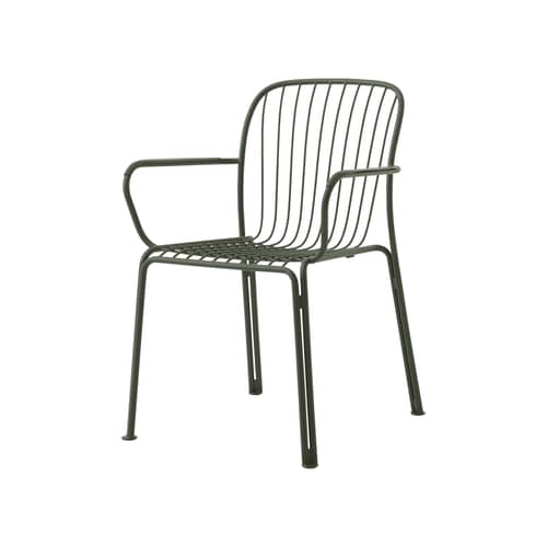 Thorvald SC95 Dining chair metal green - &tradition - Bronze green - Steel