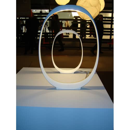 Lampe de table Anisha Grande LED plastique blanc / H 46 cm - Foscarini - Blanc - ABS