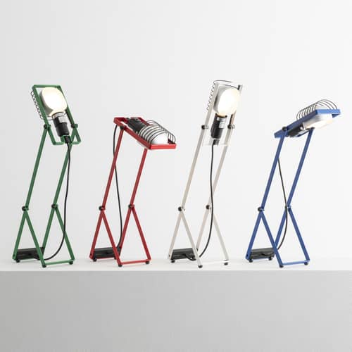 Lampe de table Sintesi métal vert / Ernesto Gismondi, 1975 - Orientable - Artemide - Vert - Aluminium