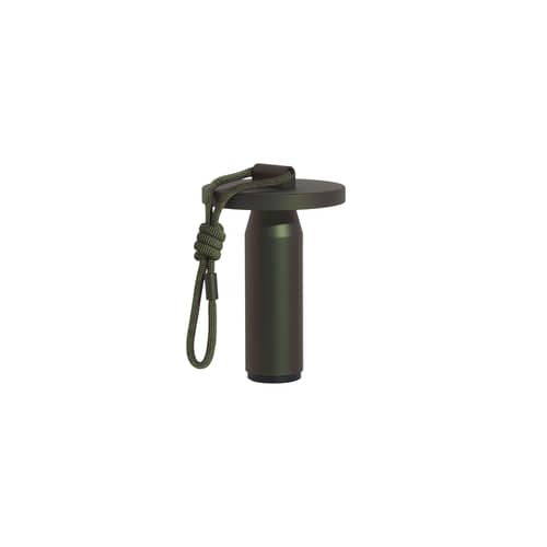 Lampe extérieur sans fil rechargeable Quasar LED métal vert / H 26 cm / Seconde vie - Petite Friture - Vert - Aluminium anodisé, Polyester
