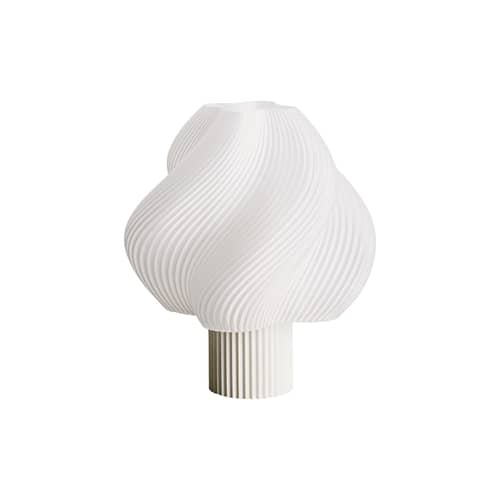 Lampe sans fil rechargeable Soft Serve beige - CRÈME ATELIER - Gousse de vanille / blanc - PLA recyclé