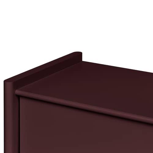 Mobile TV Rali legno rosso / L 160 x H 58 cm - NOO.MA - Vino ai mirtilli - MDF