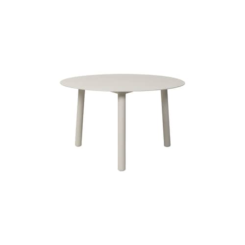 Tavolino Lilo metallo beige / Ø 60 x H 36 cm - Vincent Sheppard - Dune Bianco - Alluminio termolaccato