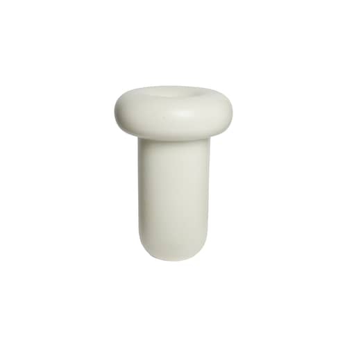 Vase Dough céramique blanc / Ø 18 x H 26 cm - TOOGOOD - Crème - Grès émaillé