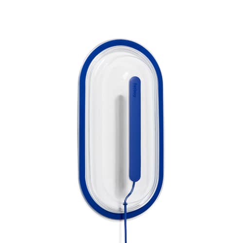Wandleuchte mit Stromkabel Led\'s Strip plastikmaterial blau / Led - 36.5 x 18.9 cm - Fatboy - Blau Yves - PET
