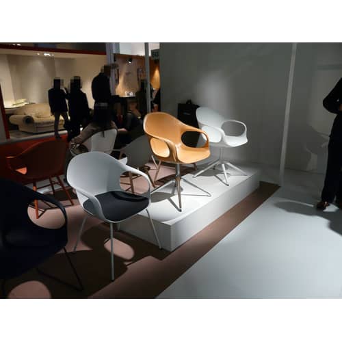 Fauteuil Elephant Trestle plastique noir  / Seconde vie - Kristalia - Noir - Acier, Polyuréthane laqué