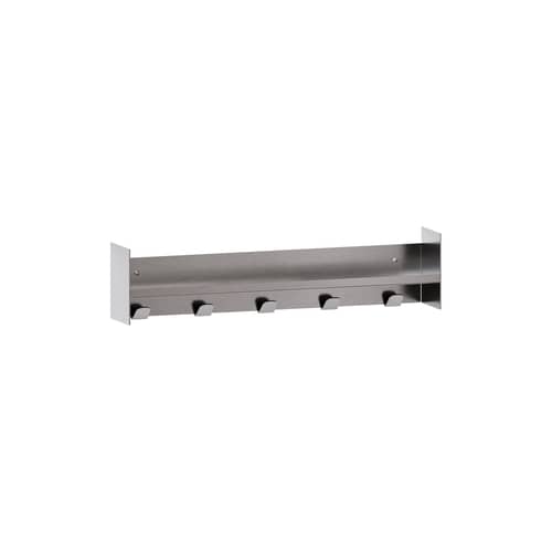 Accessoire / Crochets muraux pour étagère Pli L 60 cm - TIPTOE - Inox brossé - Acier inoxydable brossé