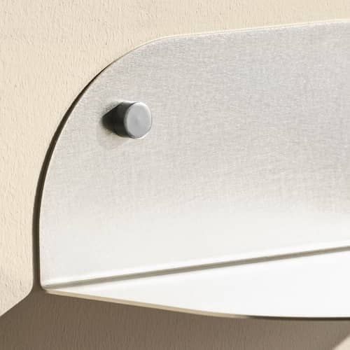 Étagère Tokyo Small métal argent / L 25 cm - Maison Sarah Lavoine - Inox brossé - Acier inoxydable brossé