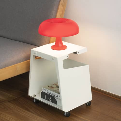 Lampe de table Nessino / Ø 32 cm - Lampe champignon rouge - Artemide - Rouge - Technopolymère