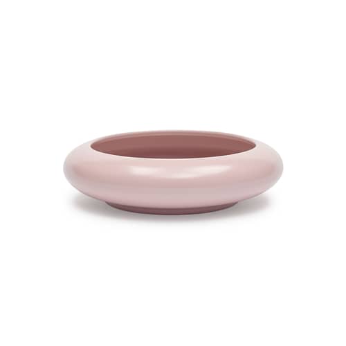 Applique d\'extérieur Oloha Small / Lampe sans fil - Ø 22,5 cm - Fatboy - Rose poudré - ABS, Aluminium thermolaqué, Silicone