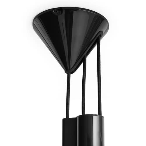 Suspension Compass / Hauteur réglable avec contrepoids - Ø 43 cm - Hay - Noir - Aluminium laqué