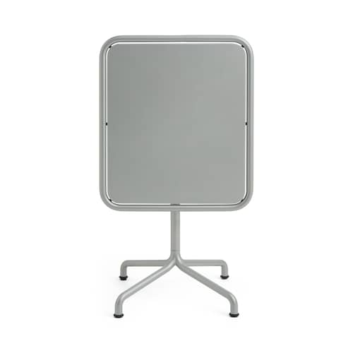 Table rectangulaire Deville métal gris / 60 x 70 cm - Hay - Gris argent - 