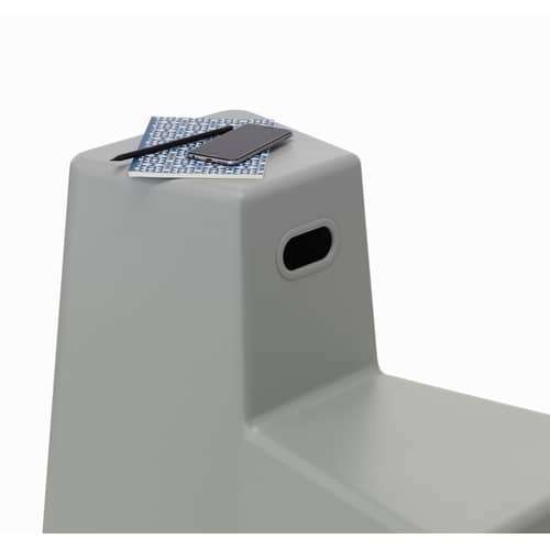 Tabouret Stool-Tool plastique gris / Multifonction - Vitra - Gris clair - Polypropylène