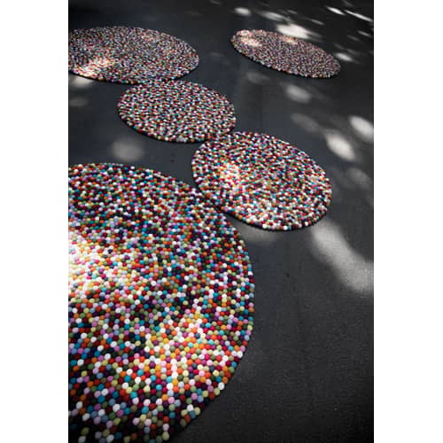 Tapis Pinocchio  multicolore Ø 140 cm - Hay - Multicolore - Laine