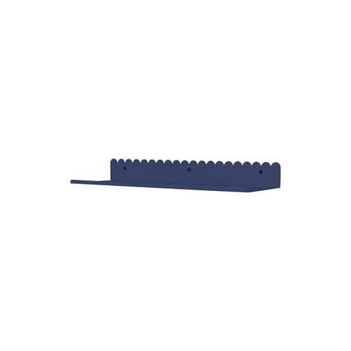 Wandregal Vibes Large metall blau / L 50 cm - NOBODINOZ - Nachtblau - lackierter Stahl