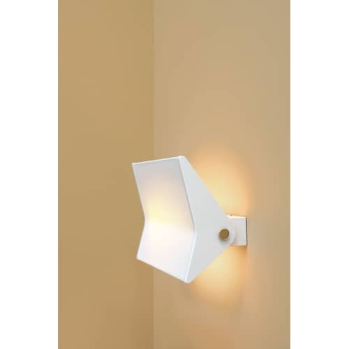 Applique G3 métal blanc / LED - Réédition 1951, Pierre Guariche - SAMMODE STUDIO - Blanc - Métal laqué, Tôle perforée