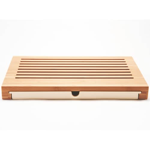 Brotschneidebrett Sbriciola holz natur - Alessi - Bambus natur - Bambus, thermoplastisches Harz