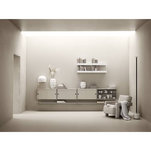 Lot de 3 étagères - L 78 x P 30 cm - String Furniture - Beige - MDF laqué