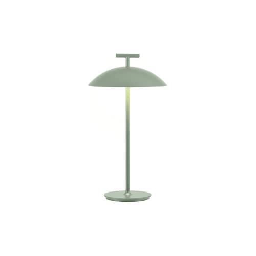 Kabellose, wiederaufladbare Außenlampe Mini Geen-A OUTDOOR metall grün / Stahl - H 36 cm - Kartell - Grün - Stahl