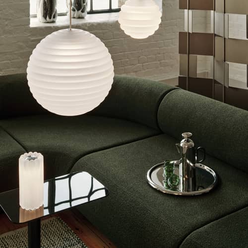 Lampada da tavolo Press LED vetro bianco / H 23,5 cm - Tom Dixon - Gelato - Acciaio, Vetro pressato