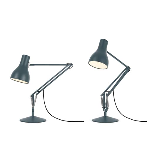Lampe de table Type 75 / H 66 cm - Anglepoise - Gris ardoise - Acier, Aluminium, Fonte