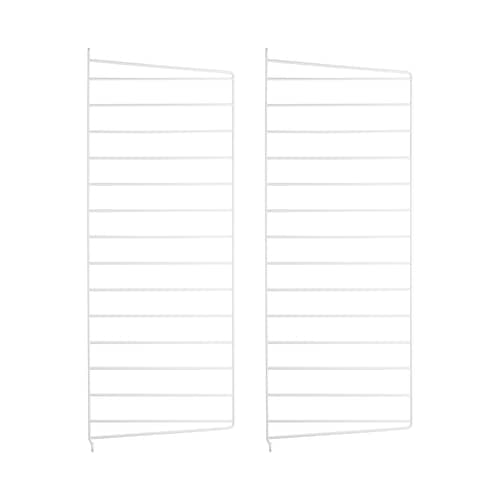 Lot de 2 montants muraux / H 75 x P 30 cm - String Furniture - Blanc - Acier laqué