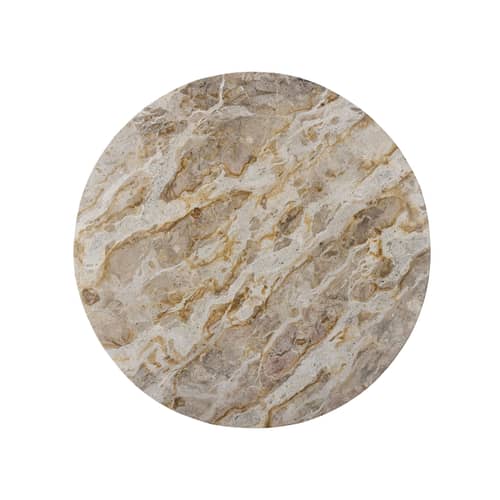 Plateau tournant Nuni marbre beige / Marbre - Ø 36 cm - Bloomingville - Beige - Marbre