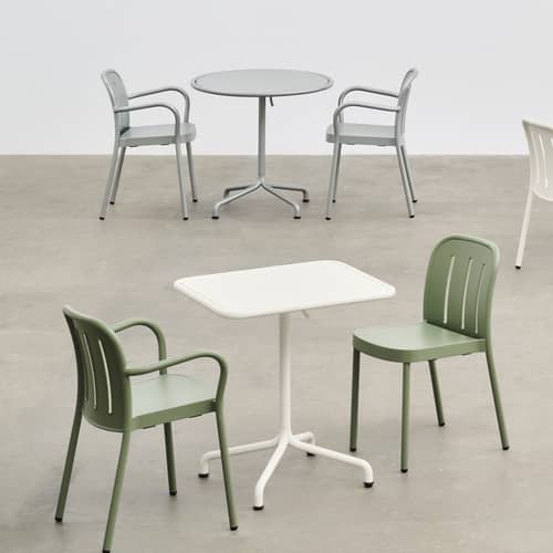 Deville Stackable armchair metal green - Hay - Thyme Green - 