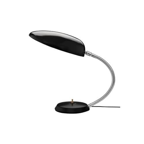 Tischleuchte Cobra metall schwarz - Neuauflage von 1949 - Gubi - Schwarz - thermolackierter Stahl
