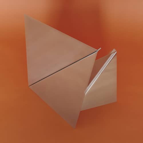 Gaze Wall mirror metal / L 35 x H 50 cm - Muuto - Polished steel - Mirror polished steel