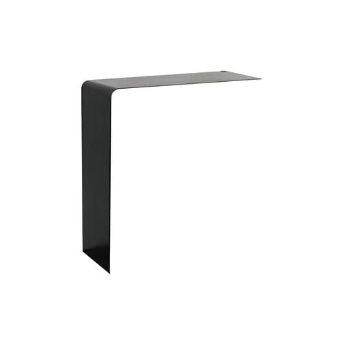 Wandkonsole Wing Shelf metall schwarz - Zeus - Schwarz phosphatierter Stahl - phosphatierter Stahl