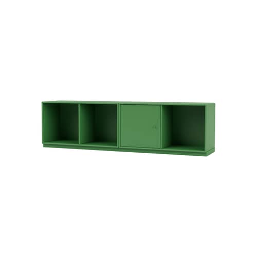 Ablage Line holz grün / B 139.2 x T 30 cm H 38.4 cm - MONTANA - Parsley 152 - lackierte Holzfaserplatte