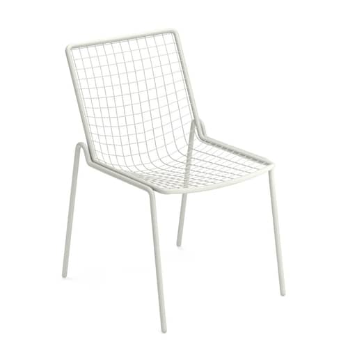 Chaise empilable Rio R50 métal blanc - Emu - Blanc mat - Acier