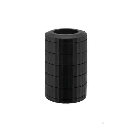 Plissé Coffee capsules distributor plastic material black / For 40 capsules - Alessi - Black & White - Thermoplastic resin