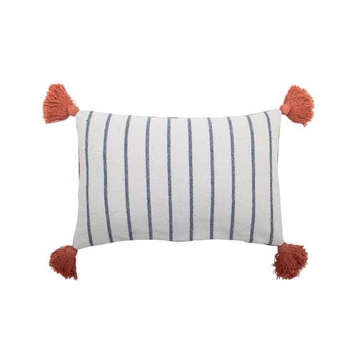Coussin Missy multicolore / 60 x 35 cm - Bloomingville - Multicolore - Fibres recyclées mélangées, Polyester