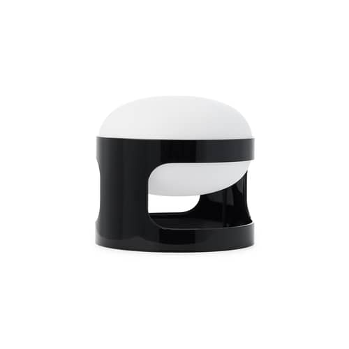 Lampe de table KD28 plastique noir / Joe Colombo, 1967 - Recyclé - Kartell - Noir - PMMA recyclé