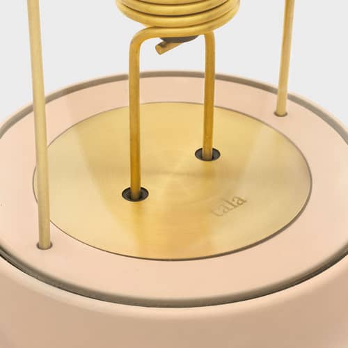 Lampe sans fil rechargeable The Muse 2.0 métal rose / IP44 - TALA - Rose Setting Plaster - Aluminium, Verre borosilicaté