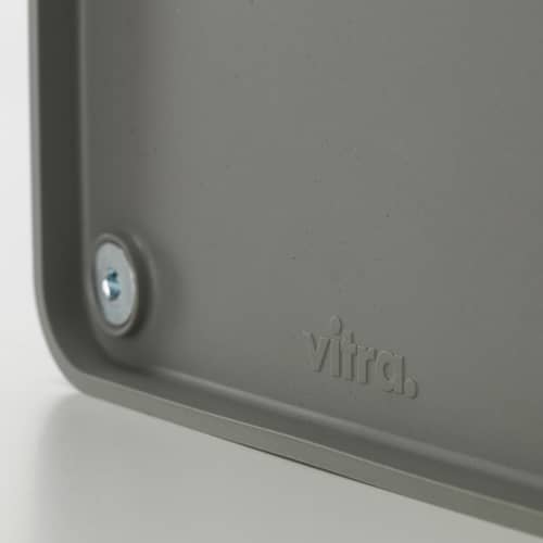 Panier Locker Box SMALL tissu gris / Organiseur de bureau - L 36,5 cm / Konstantin Grcic, 2021 - Vitra - Gris foncé - Aluminium, Polyester recyclé, Tissu polyester