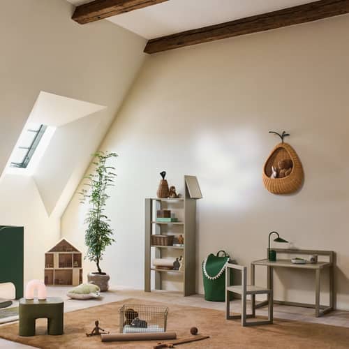 Rangement mural Pear / Rotin - L 45.7 x H 68 cm - Ferm Living - Naturel - Fer, Rotin