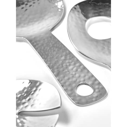  Service spoon metal / Hammered metal - Serax - Steel - Stainless steel