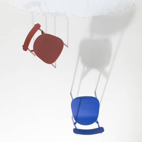 Stapelbarer Stuhl Fromme metall blau / Aluminium - Petite Friture - Blau - Aluminium