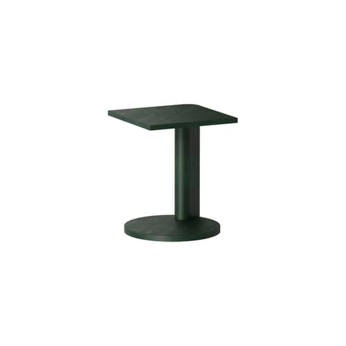 Table d\'appoint Galta Forte Side bois vert / 38 x 38 x H 47 cm - KANN DESIGN - Chêne vert - Chêne massif teinté, Placage chêne teinté