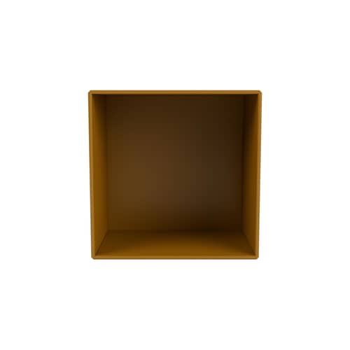 Wandablage Montana Mini 1001 holz braun / offen - 35 x 35 x T 25 cm - MONTANA - Bernstein 142 - lackierte Holzfaserplatte