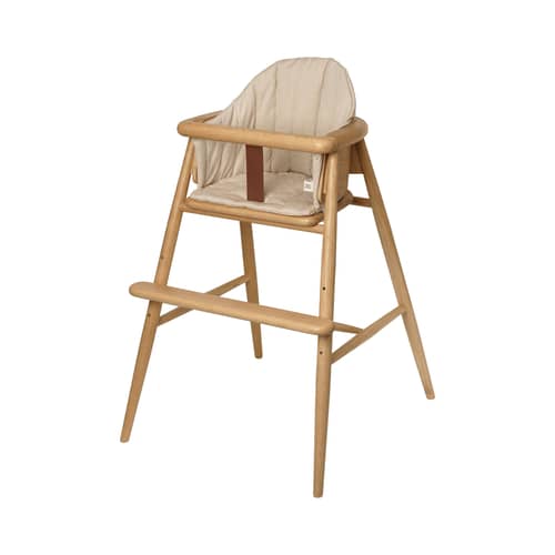 Zubehör  textil beige / Kissen für Hochstuhl Muru - Ferm Living - Optionales Kissen / Sand - Organische Baumwolle, Recyceltes Polyester