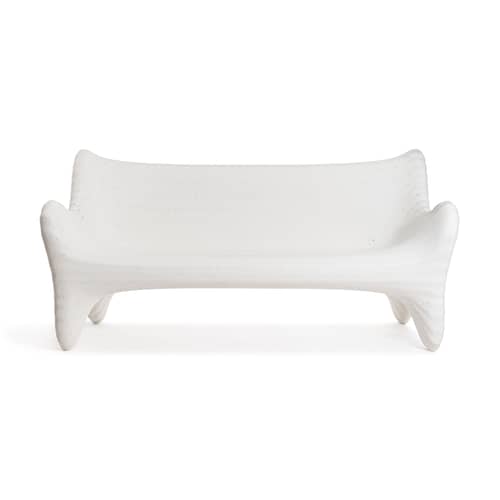Canapé droit In-Side plastique blanc / L 181 cm - Magis - Blanc / Intérieur multicolore - Polyéthylène