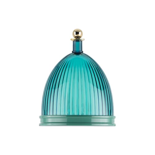 Centrotavola La Coupole materiale plastico verde / Ø 24 cm x H 30,5 cm - Kartell - Verde / Verde - PMMA riciclato