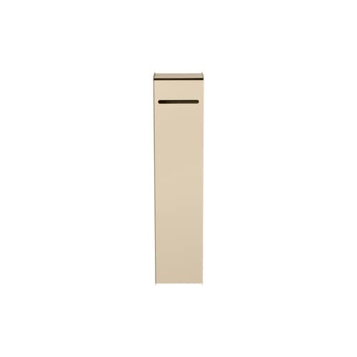 Distributeur de papier toilette Sama métal beige / Pour 5 rouleaux - H 59 cm - Ferm Living - Beige Cachemire - Acier inoxydable