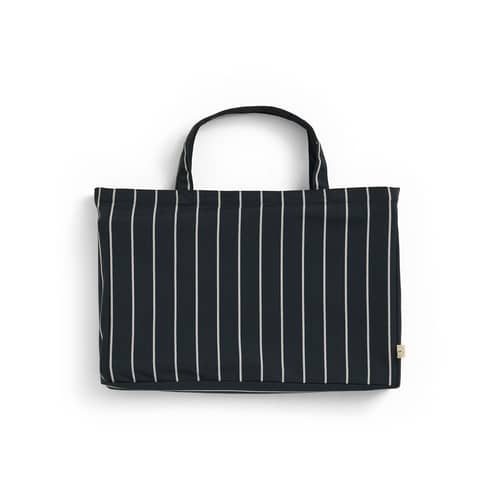 Outdoor Market Folding stool textile black / Jasper Morrison - Hay - Black - FSC-certified beech, Recycled polyester fabric