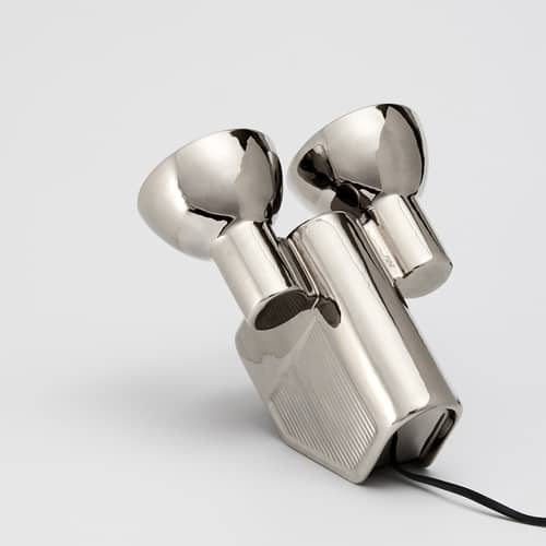 Lampe de table Olo   - Moustache - Platine - Céramique émaillée